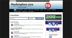 Desktop Screenshot of marketplace209.com