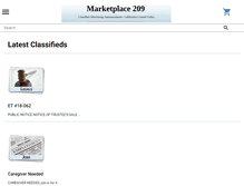 Tablet Screenshot of marketplace209.com